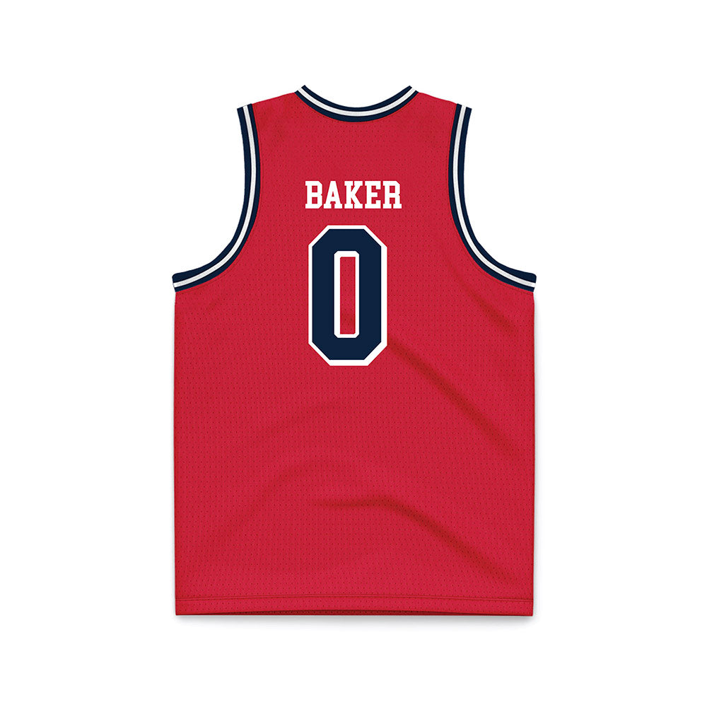 Dayton - NCAA Men's Basketball : Tyrone Baker - Red Basketball Jersey-1
