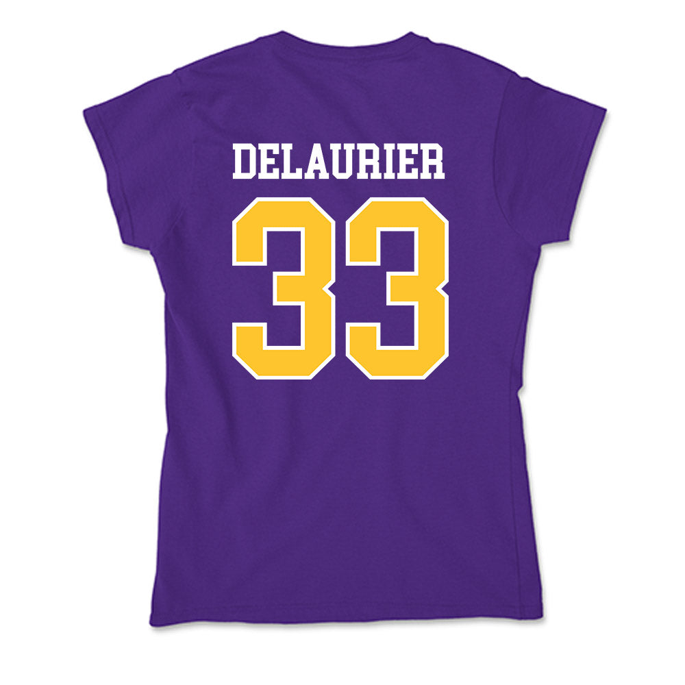 East Carolina - NCAA Men's Basketball : Eli DeLaurier - Classic Shersey Soft Style Women’s T-Shirt-1