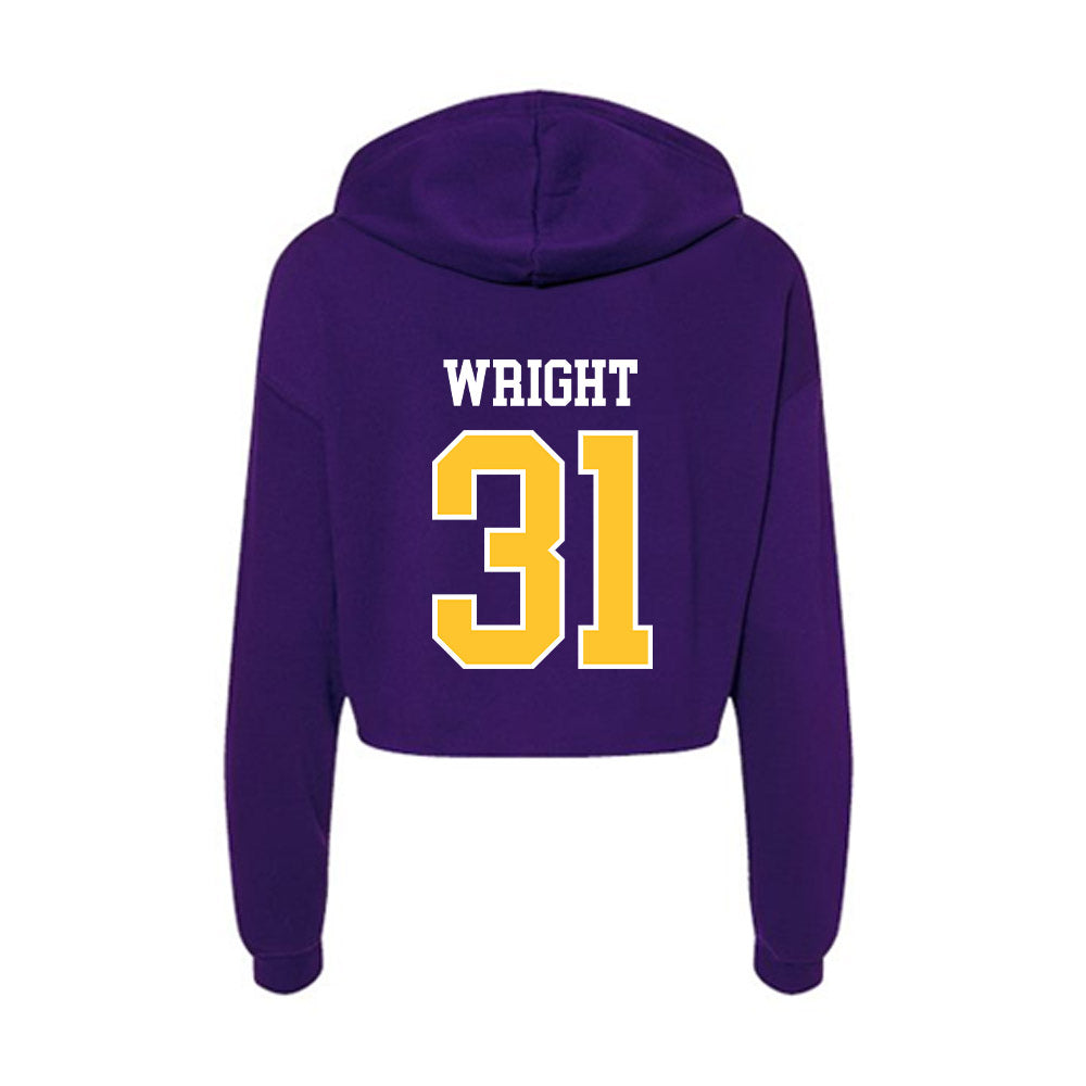 East Carolina - NCAA Football : McCallum Wright - Classic Shersey Women's Crop Fleece Hoodie-1