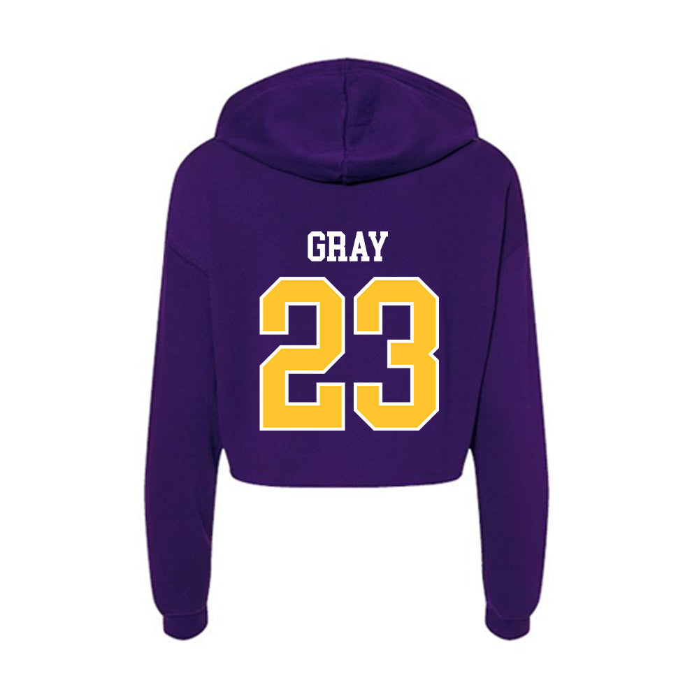 East Carolina - NCAA Football : Ashton Gray - Classic Shersey Women's Crop Fleece Hoodie-1