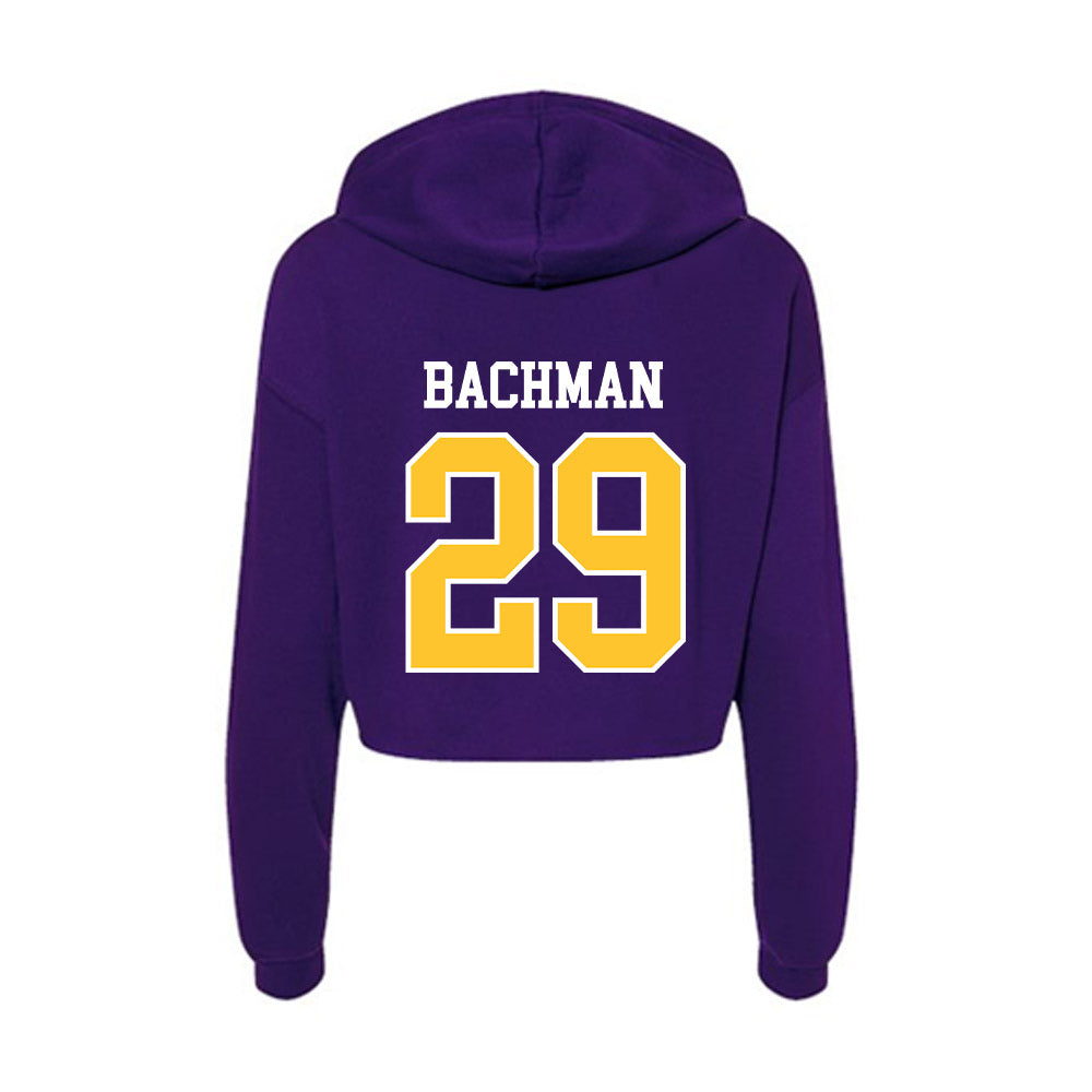 East Carolina - NCAA Baseball : Brayden Bachman - Classic Shersey Women's Crop Fleece Hoodie-1