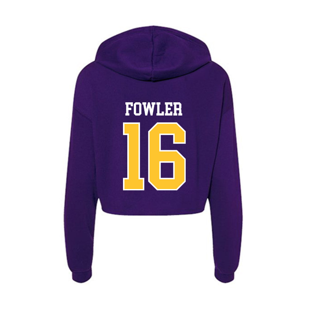 East Carolina - NCAA Softball : Gabby Fowler - Classic Shersey Women's Crop Fleece Hoodie-1