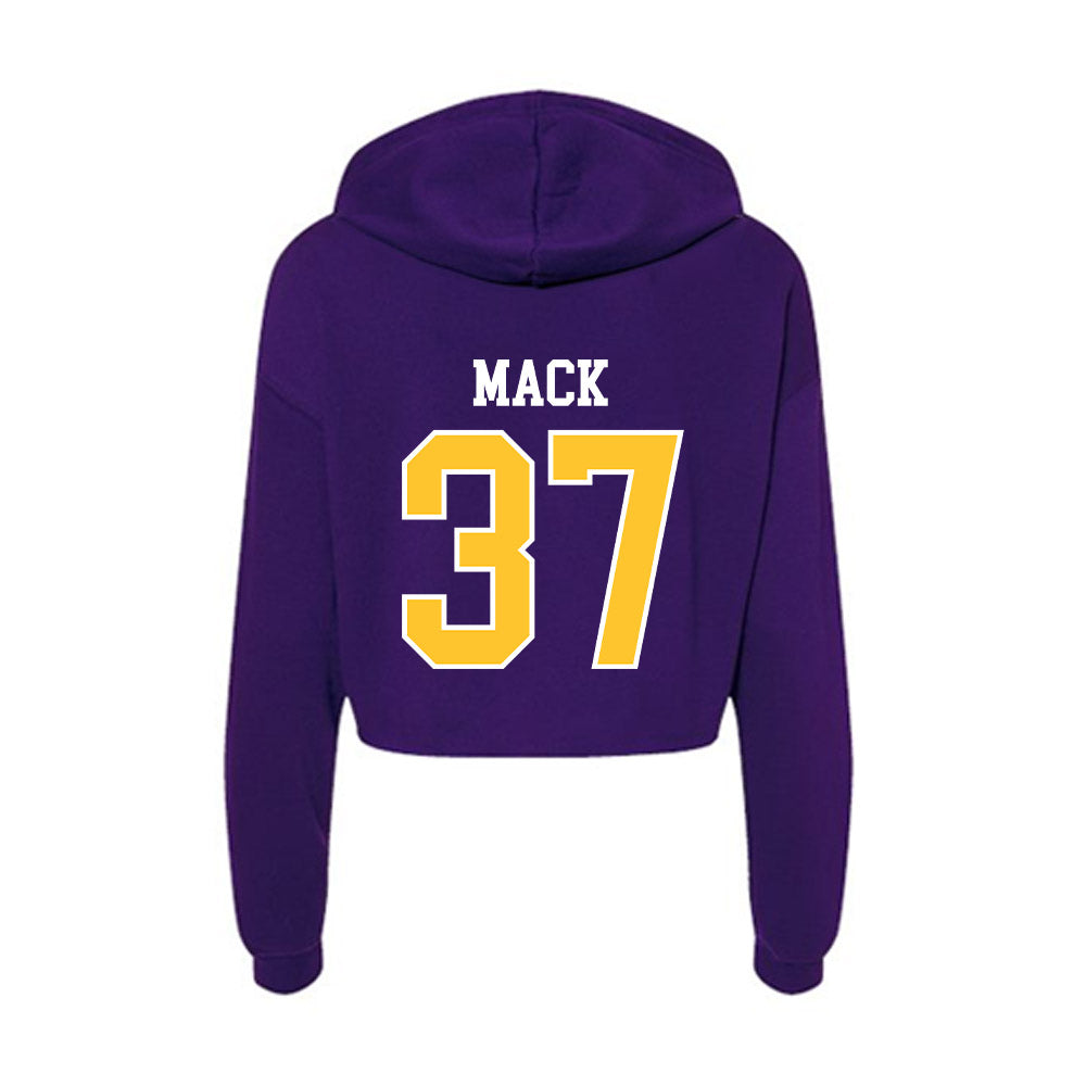 East Carolina - NCAA Football : Amare Mack - Classic Shersey Women's Crop Fleece Hoodie-1