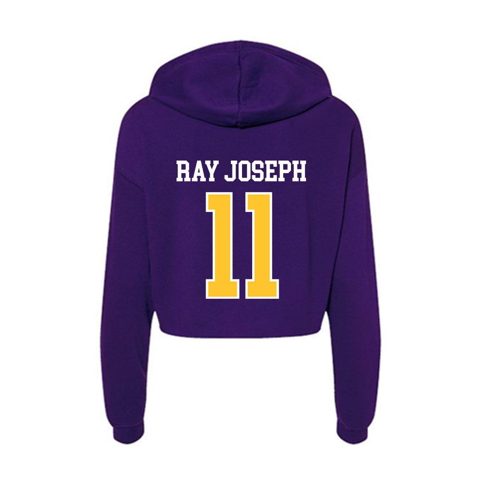 East Carolina - NCAA Football : Ray Ray Joseph - Classic Shersey Women's Crop Fleece Hoodie-1