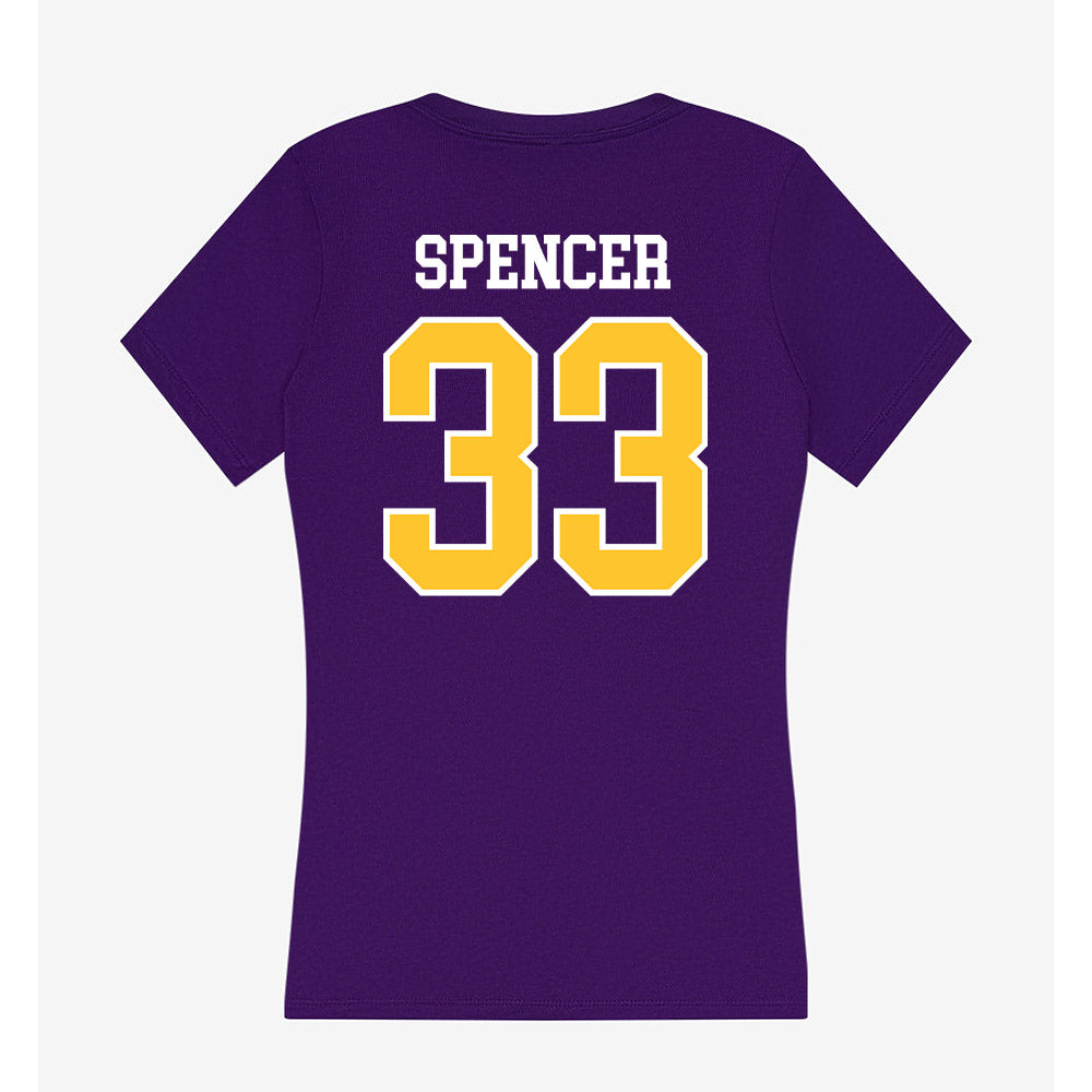 East Carolina - NCAA Football : Terande Spencer - Classic Shersey Women's V-Neck T-Shirt-1