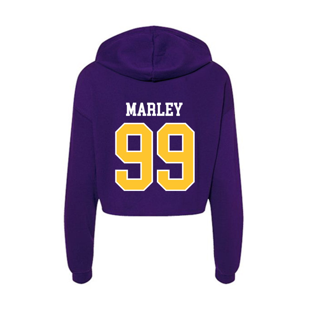East Carolina - NCAA Baseball : Gavin Marley - Classic Shersey Women's Crop Fleece Hoodie-1