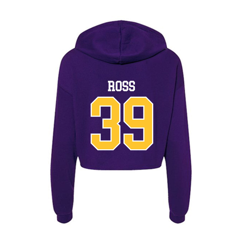 East Carolina - NCAA Football : Angelo Ross - Classic Shersey Women's Crop Fleece Hooded Sweatshirt-1