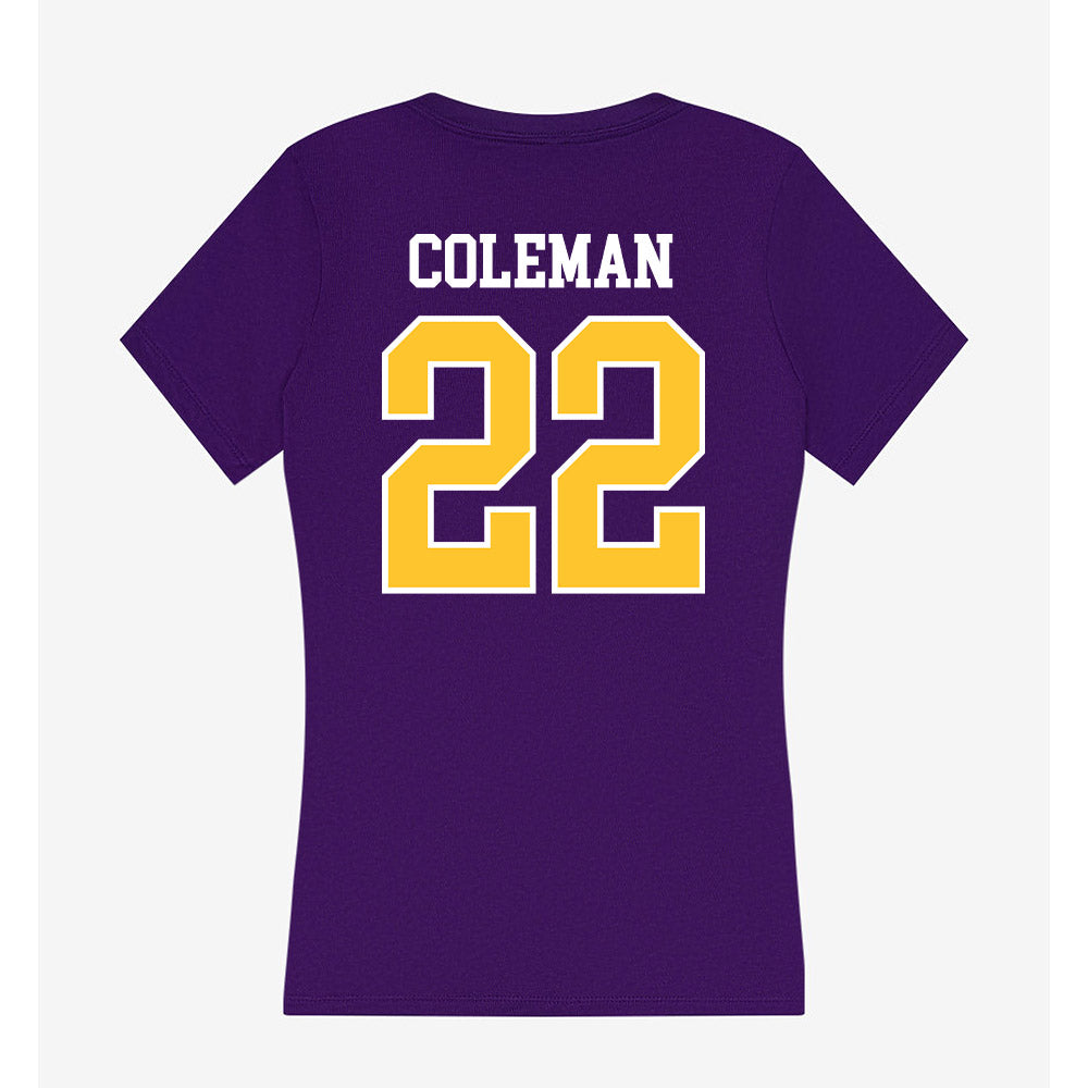 East Carolina - NCAA Football : David Coleman - Classic Shersey Women's V-Neck T-Shirt-1