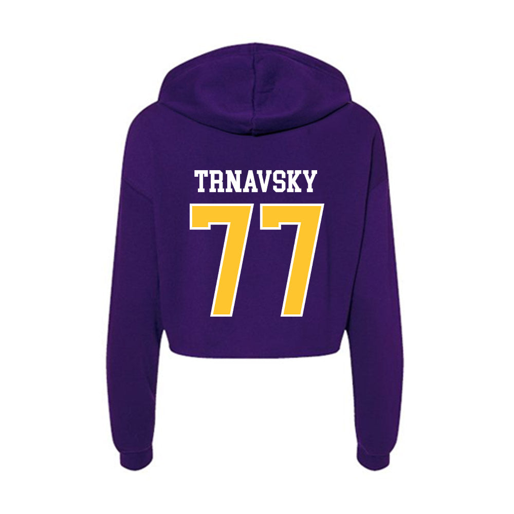 East Carolina - NCAA Football : Cooper Trnavsky - Classic Shersey Women's Crop Fleece Hoodie-1
