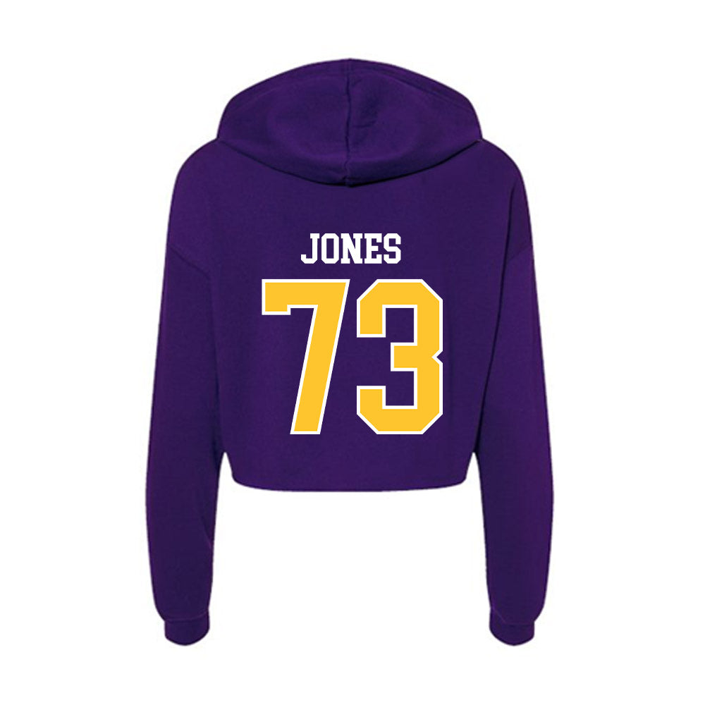 East Carolina - NCAA Football : Karson Jones - Classic Shersey Women's Crop Fleece Hooded Sweatshirt-1