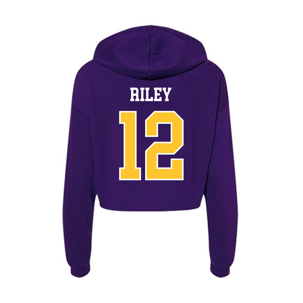 East Carolina - NCAA Men's Basketball : Jordan Riley - Classic Shersey Women's Crop Fleece Hoodie-1