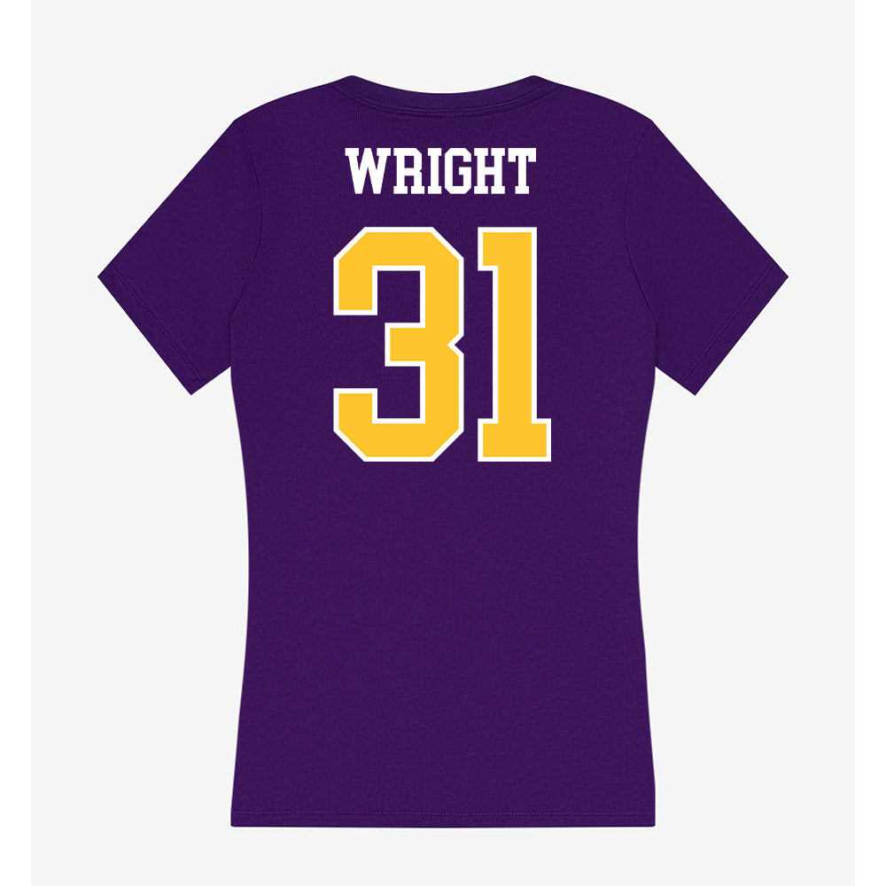 East Carolina - NCAA Football : McCallum Wright - Classic Shersey Women's V-Neck T-Shirt-1