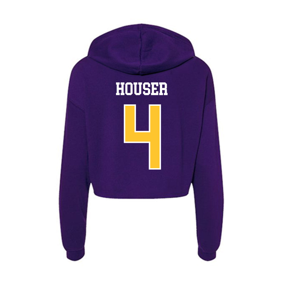 East Carolina - NCAA Football : Katin Houser - Classic Shersey Women's Crop Fleece Hoodie-1