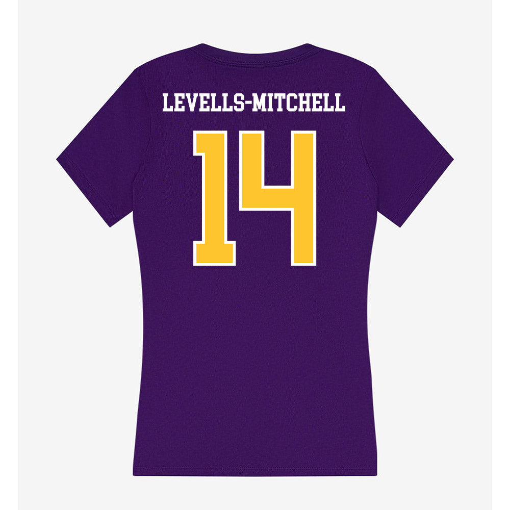 East Carolina - NCAA Football : Ashton Levells-Mitchell - Classic Shersey Women's V-Neck T-Shirt-1