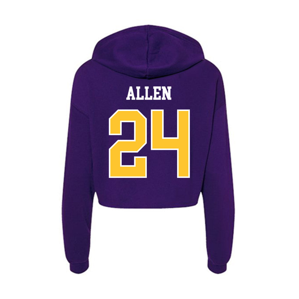 East Carolina - NCAA Football : Michael Allen - Classic Shersey Women's Crop Fleece Hoodie-1