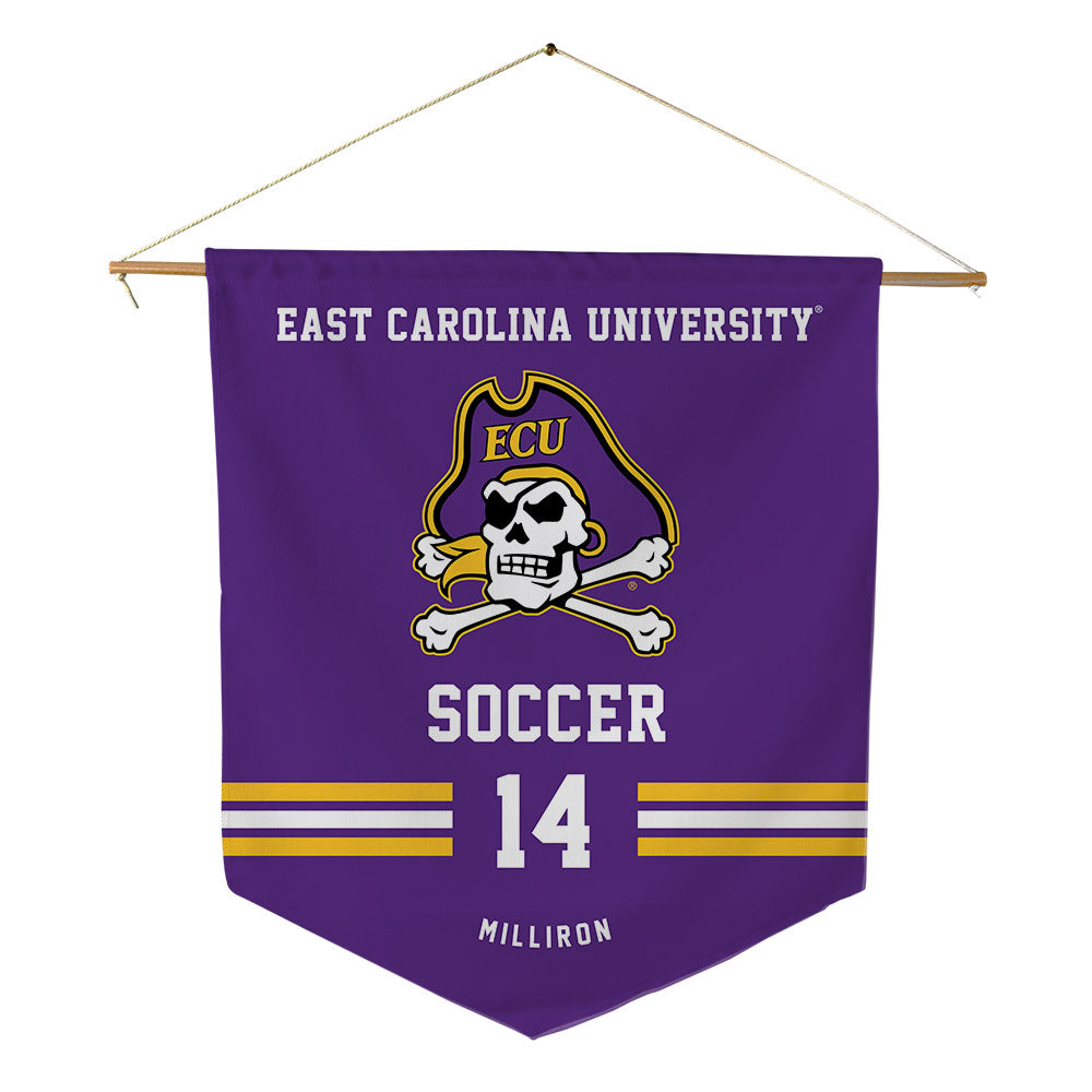 East Carolina - NCAA Women's Soccer : Maddie Milliron - Pennant - 18" x 21"-0