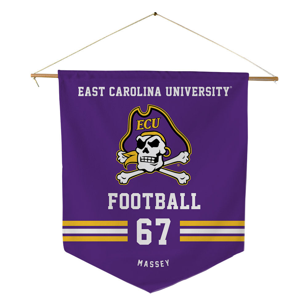 East Carolina - NCAA Football : Xavier Massey - Pennant - 18" x 21"-0