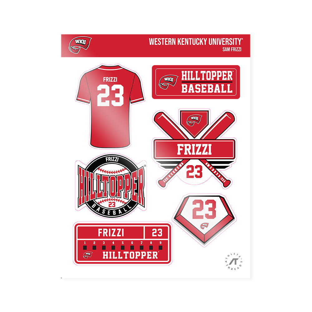 Western Kentucky - NCAA Baseball : Sam Frizzi - Sticker Sheet-0