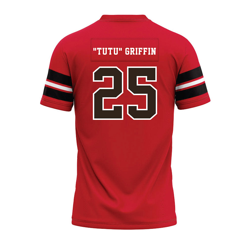 Western Kentucky - NCAA Football : Xavion "Tutu" Griffin - Red Premium Football Jersey-1