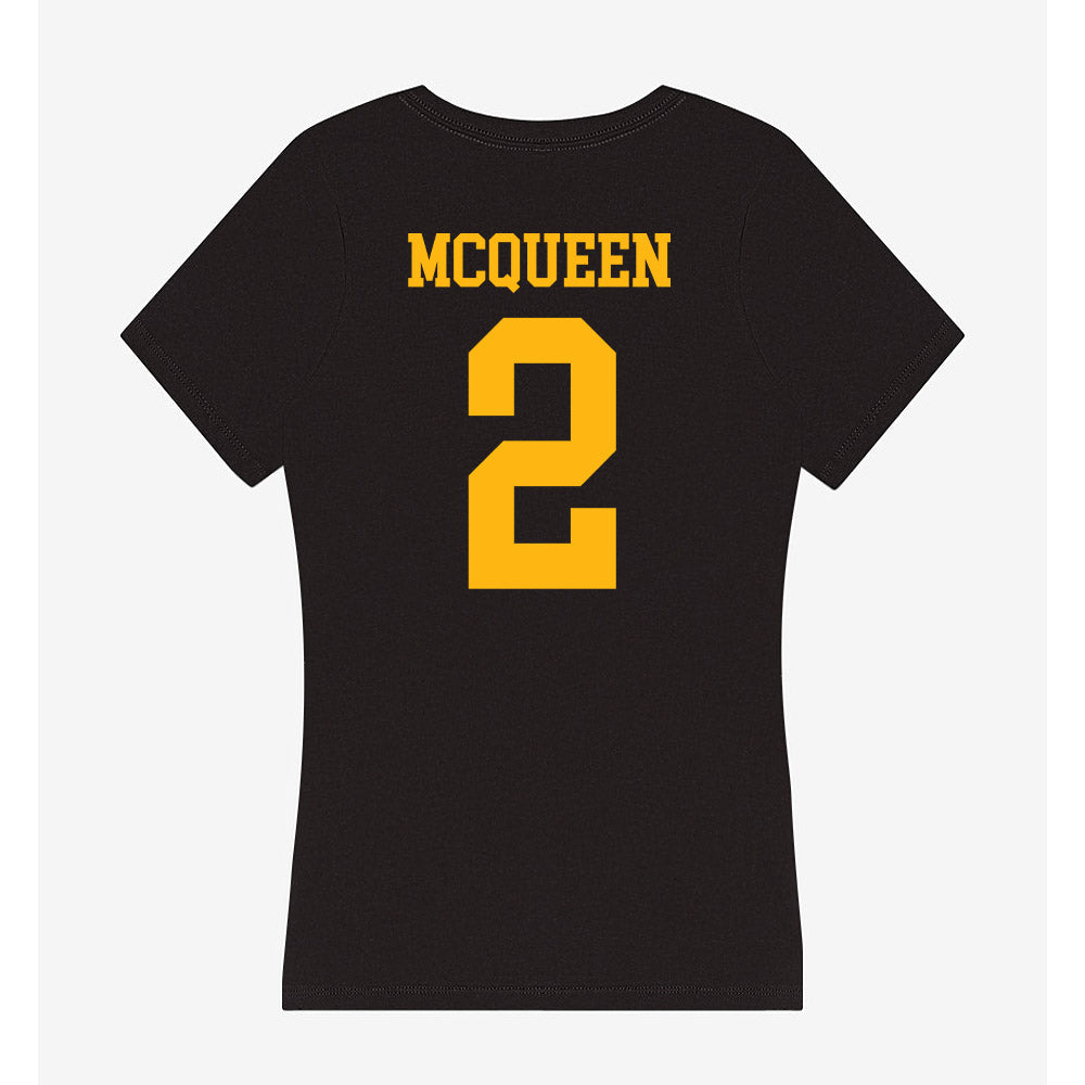 Adelphi - NCAA Men's Basketball : Zakari McQueen - Classic Shersey Women's V-Neck T-Shirt-1