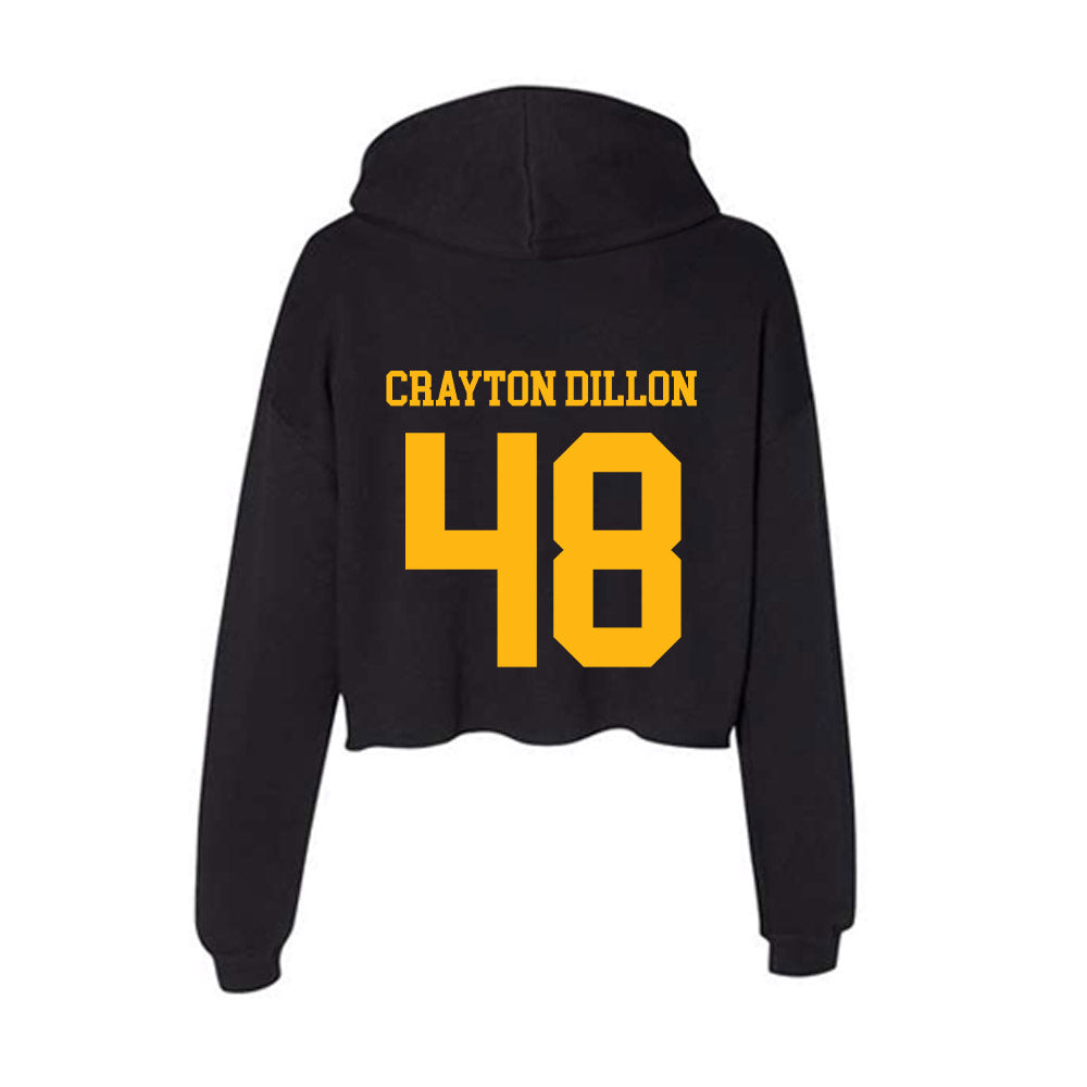 Adelphi - NCAA Men's Lacrosse : Kiernan Crayton Dillon - Classic Shersey Women's Crop Fleece Hoodie-1