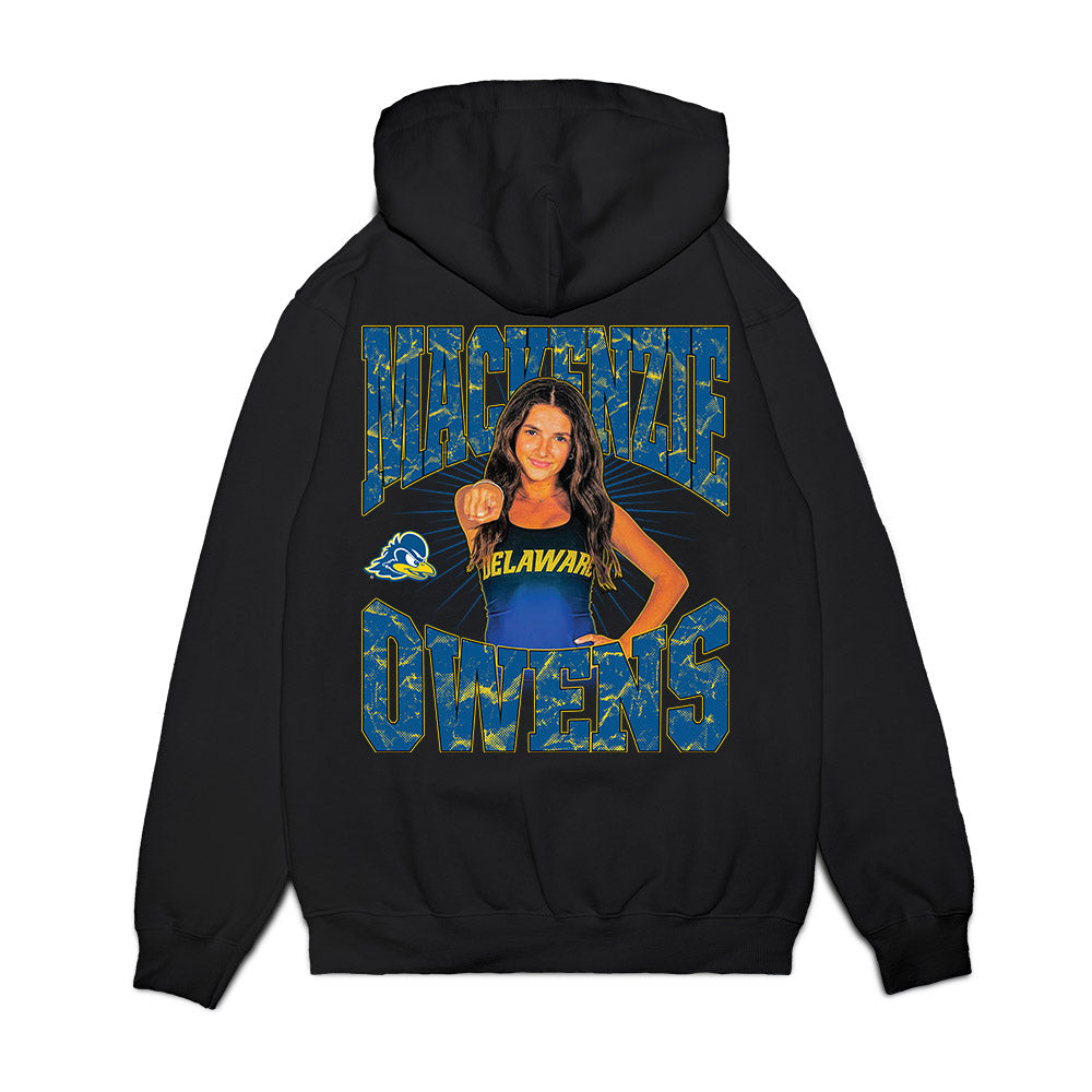 Delaware - NCAA Women's Track & Field : Mackenzie Owens - Collage Premium Hooded Sweatshirt-1