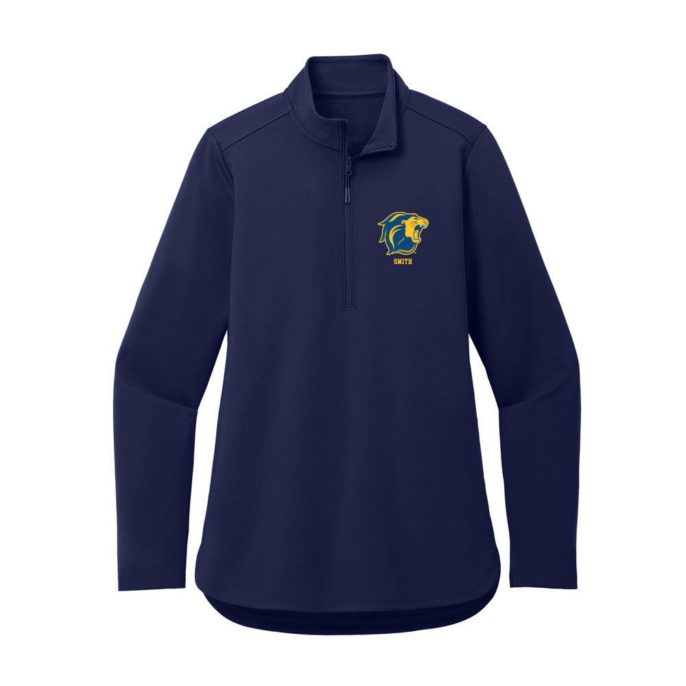 TCNJ - NCAA Men's Swimming & Diving : Riley Smith - Women's Premium Quarter Zip Jacket-0