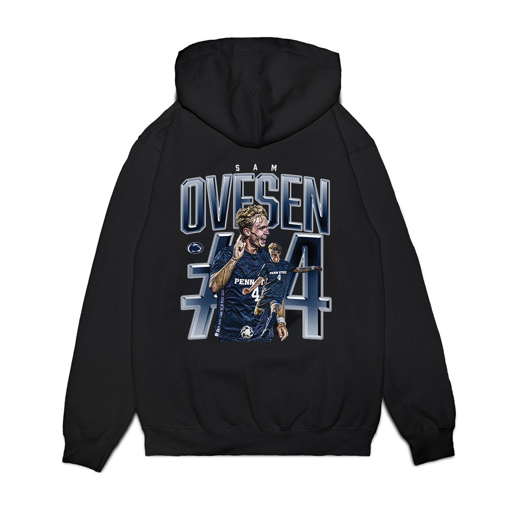 Penn State - NCAA Men's Soccer : Samuel Ovesen - Collage Premium Hooded Sweatshirt-1
