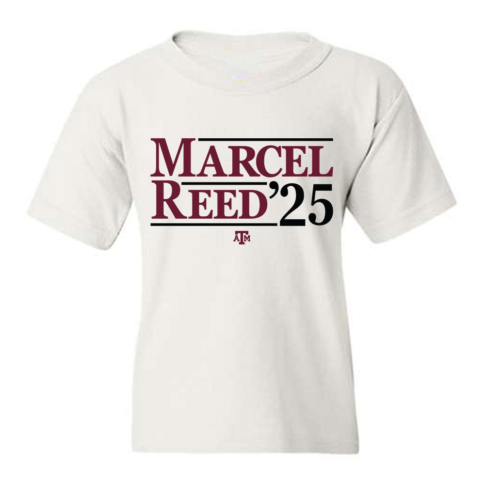 Texas A&M - NCAA Football : Marcel Reed - Campaign Statement Youth T-Shirt-0