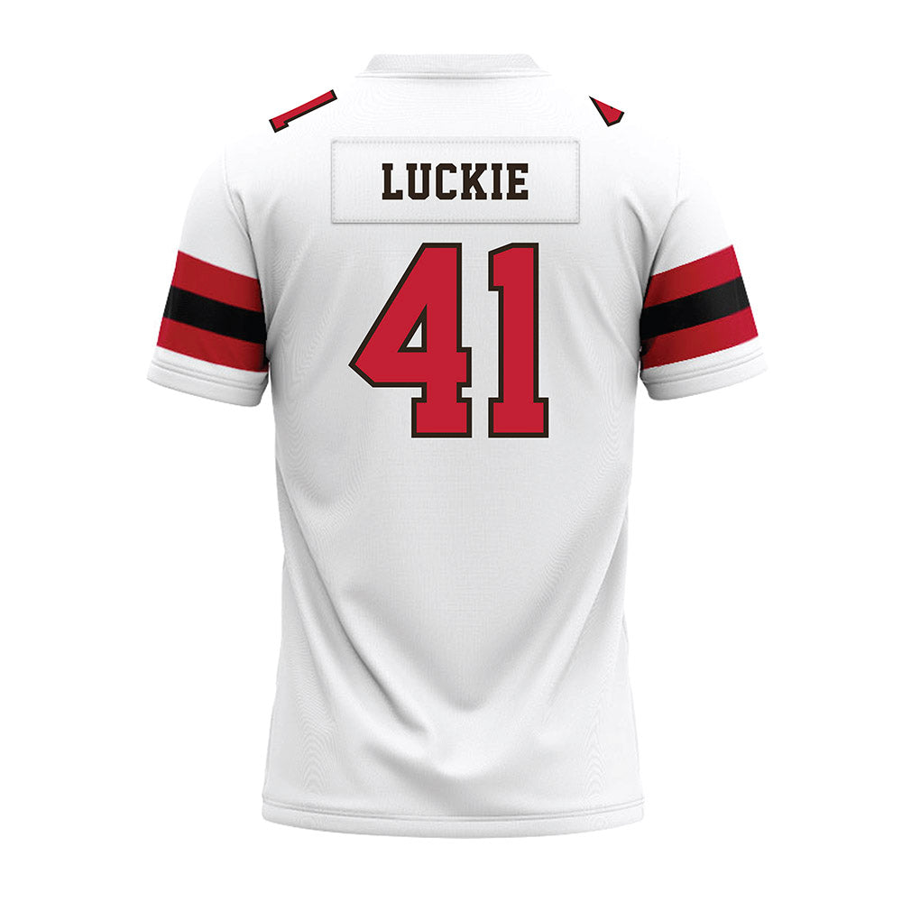 Georgia - NCAA Football : Carter Luckie - White Premium Football Jersey-1