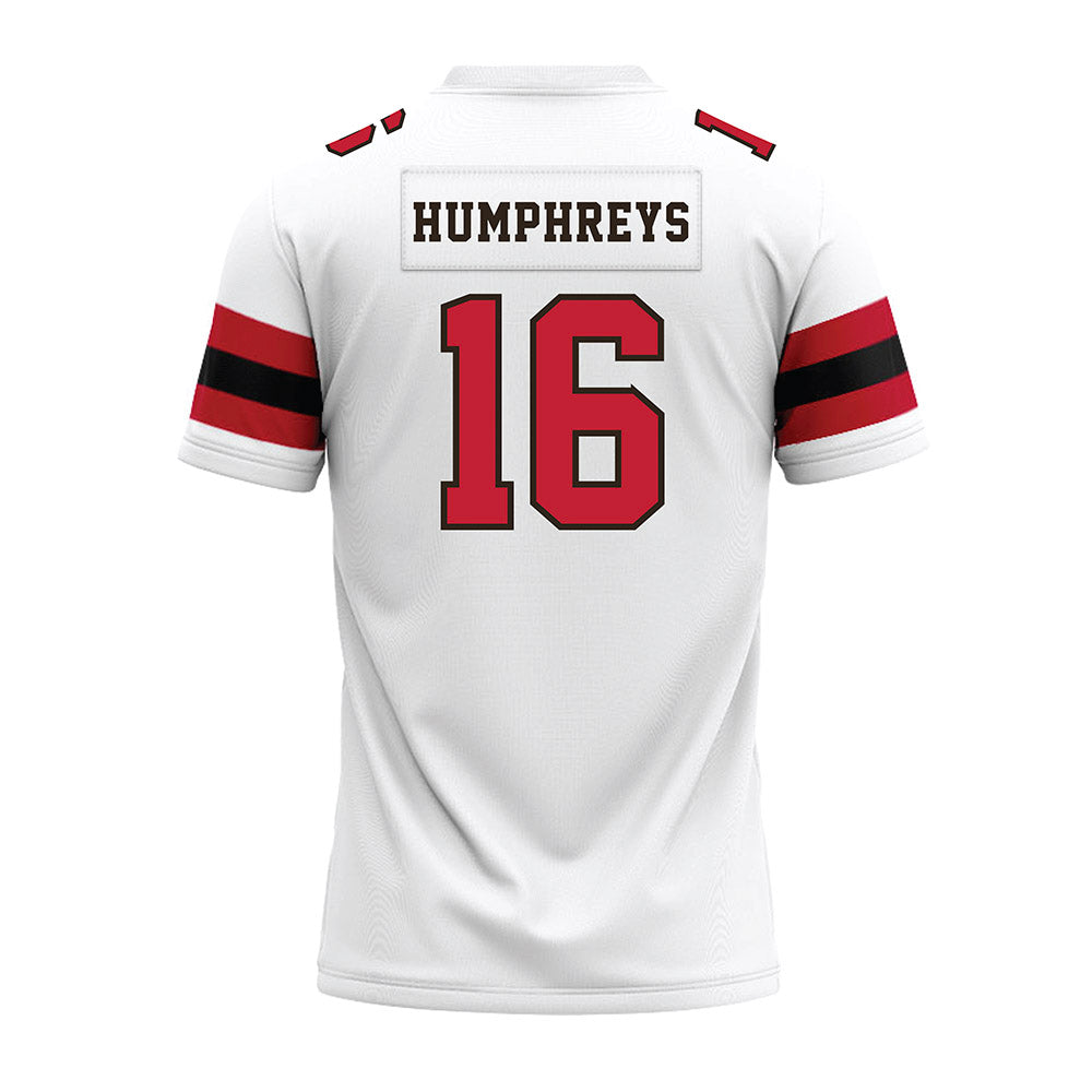 Georgia - NCAA Football : London Humphreys - White Premium Football Jersey-1