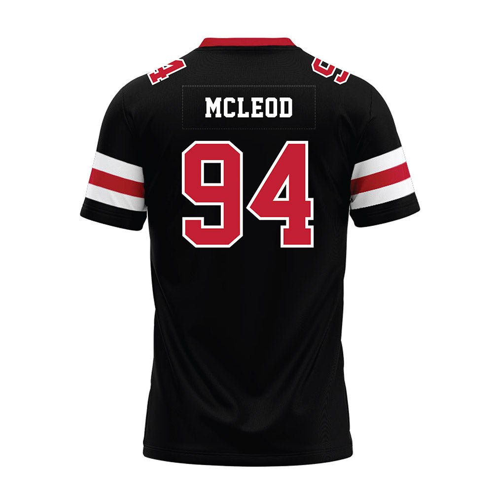 Georgia - NCAA Football : Xzavier McLeod - Black Premium Football Jersey-1