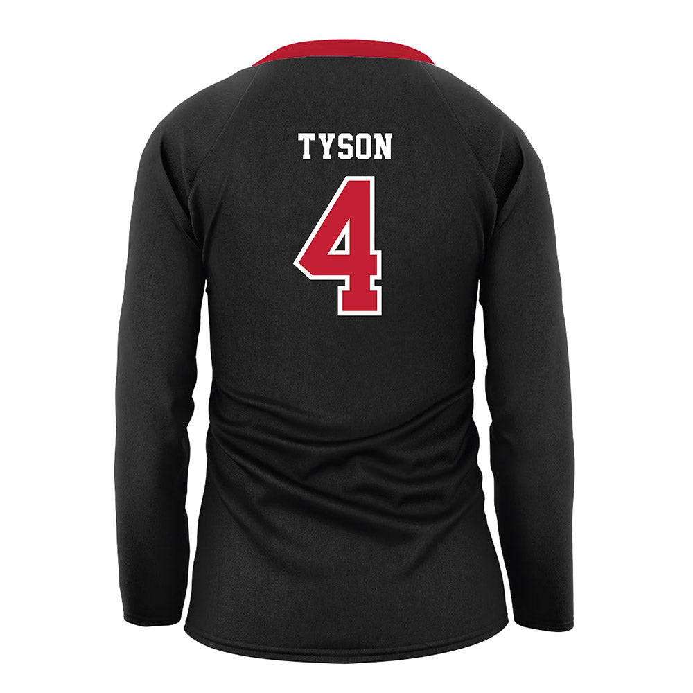 Georgia - NCAA Women's Volleyball : Kaiya Tyson - Black Volleyball Jersey-1