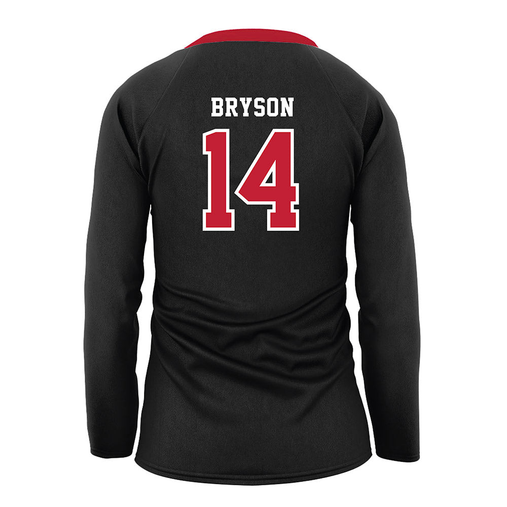 Georgia - NCAA Women's Volleyball : Emma Bryson - Black Volleyball Jersey-1
