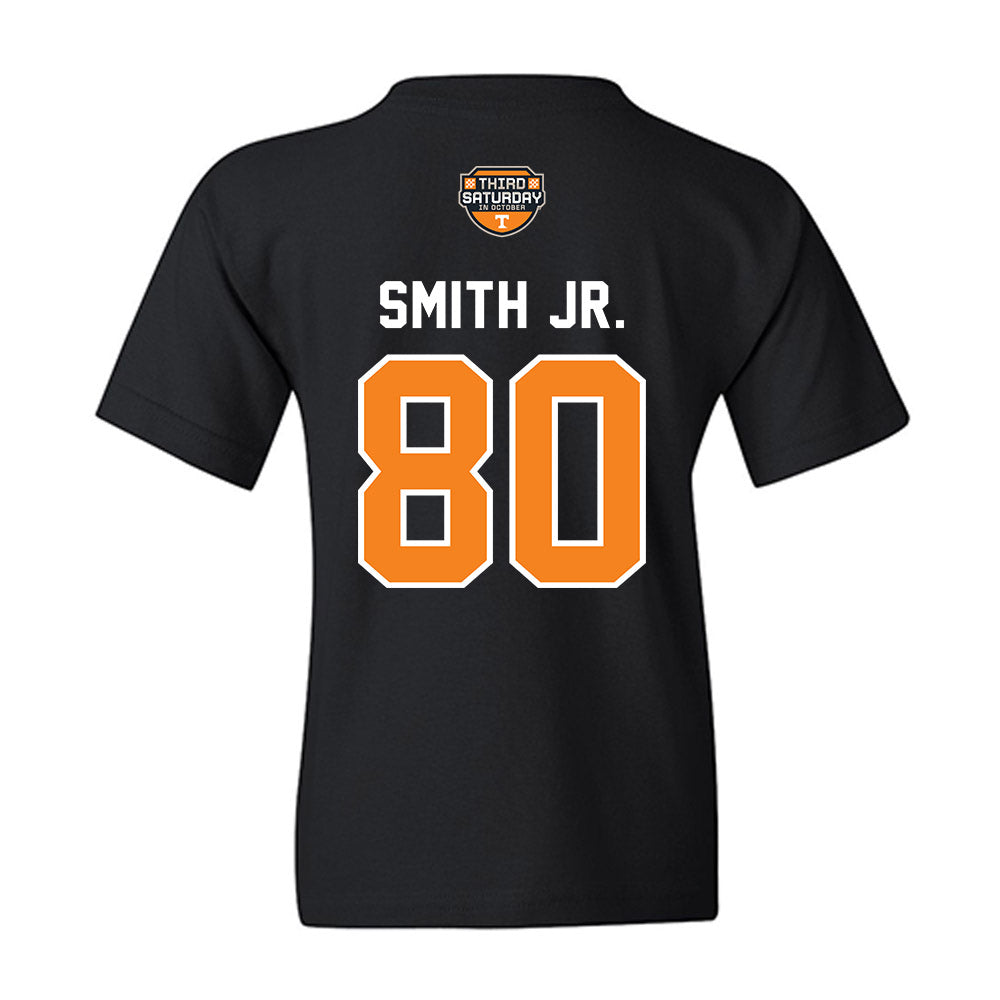 Tennessee - NCAA Football : Travis Smith Jr. - Third Saturday Black Youth T-Shirt-1