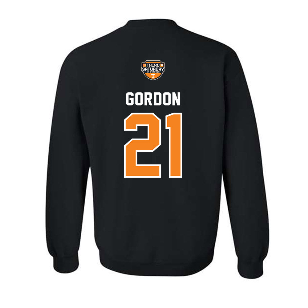 Tennessee - NCAA Football : Javin Gordon - Third Saturday Black Crewneck Sweatshirt-1