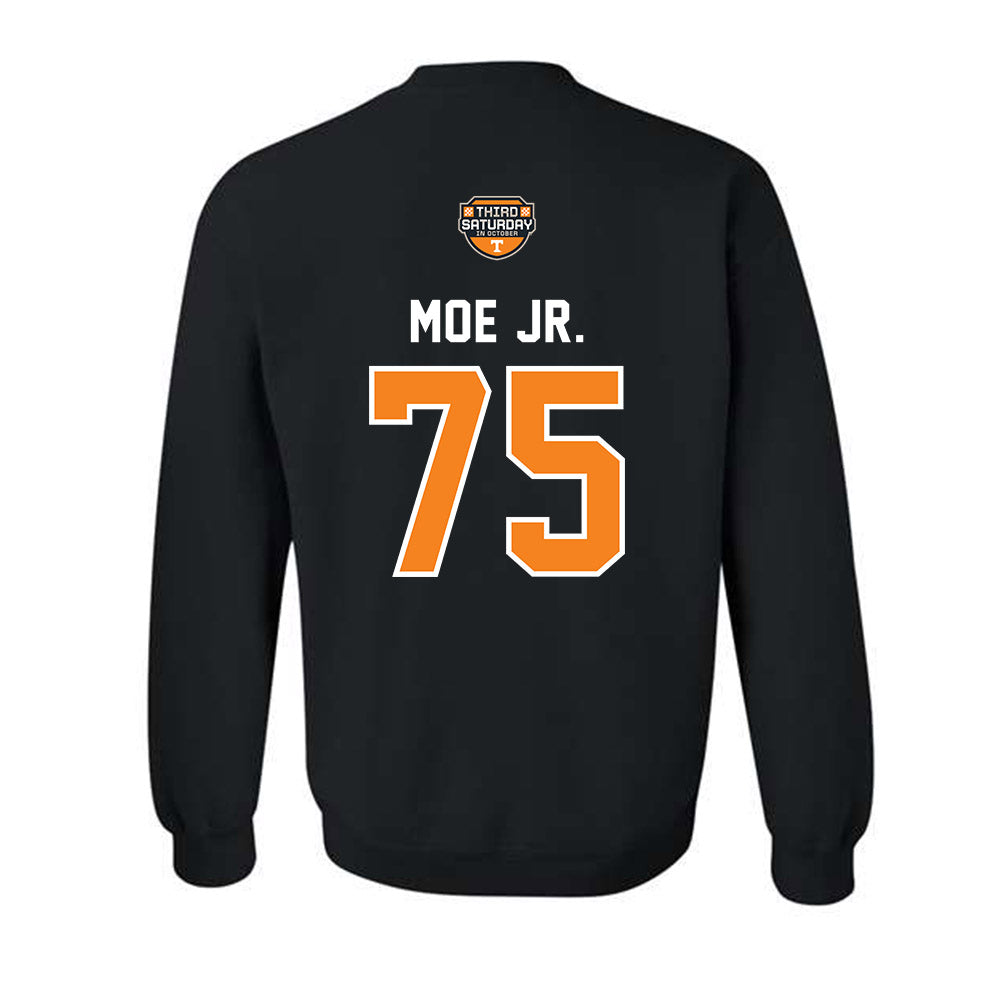 Tennessee - NCAA Football : Wendell Moe Jr. - Third Saturday Black Crewneck Sweatshirt-1
