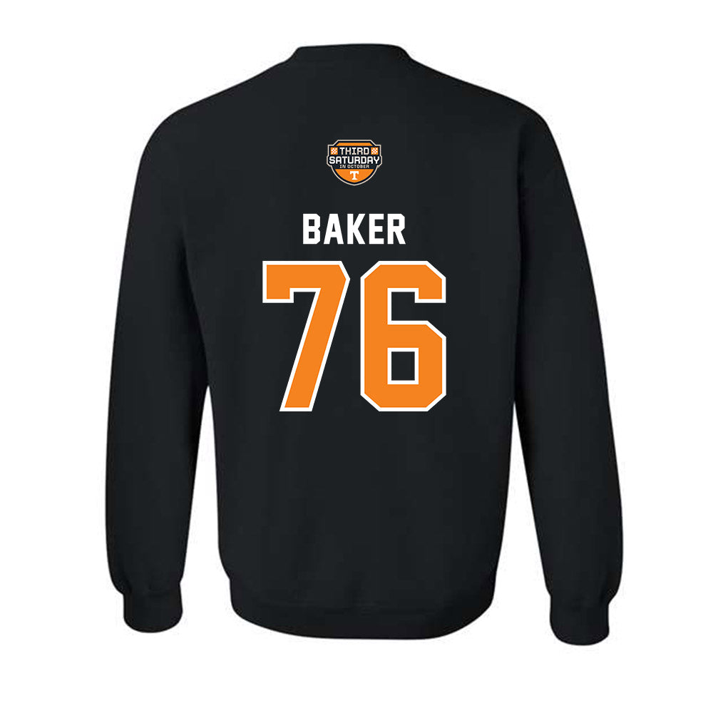 Tennessee - NCAA Football : Edward Baker - Third Saturday Black Crewneck Sweatshirt-1