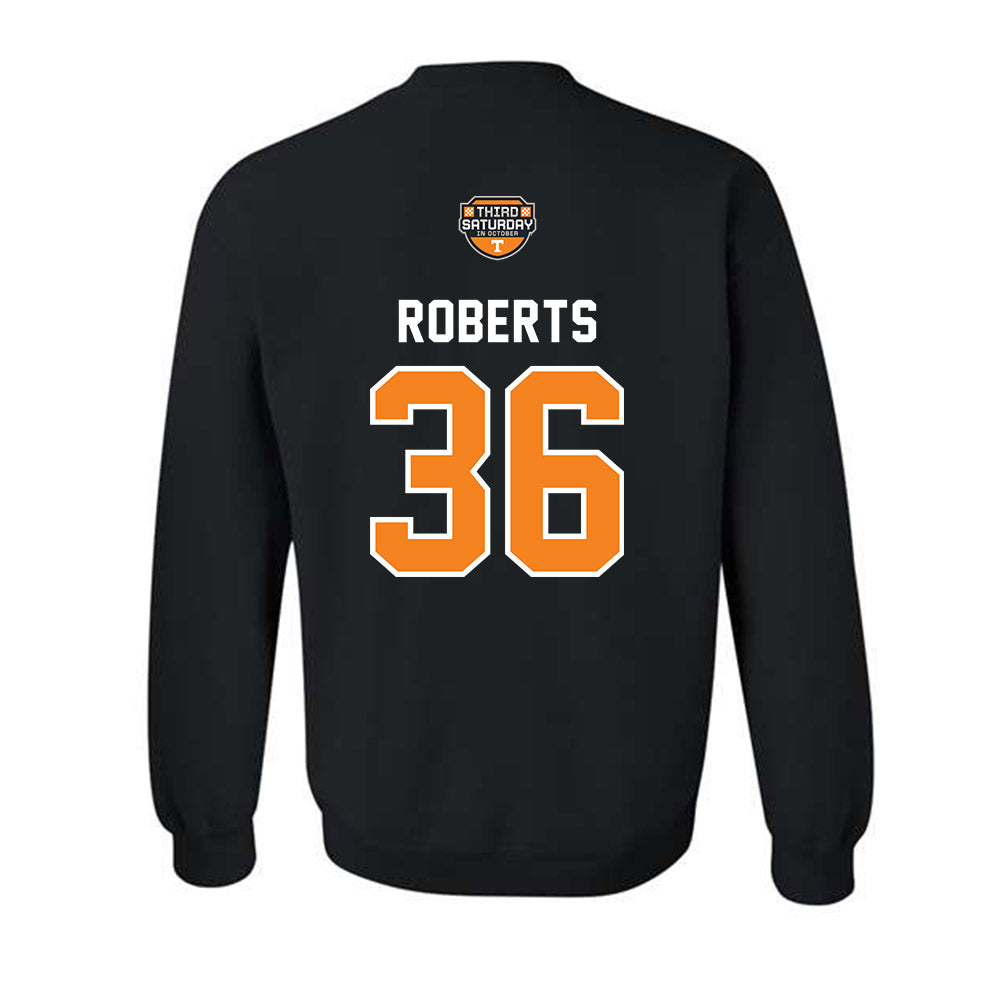 Tennessee - NCAA Football : Nathan Roberts - Third Saturday Black v2 Crewneck Sweatshirt-1