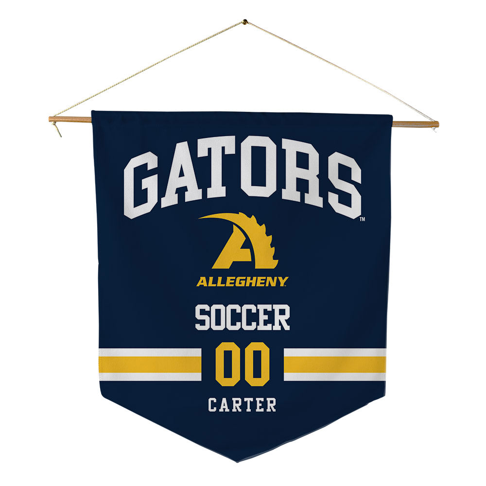 Allegheny - NCAA Women's Soccer : Riley Carter - Pennant - 18" x 21"-0
