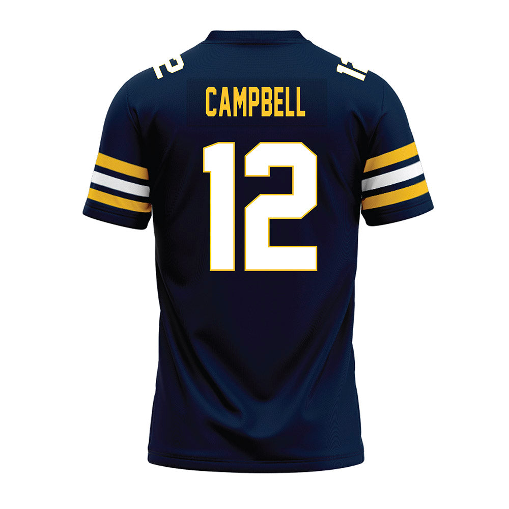 Allegheny - NCAA Football : Cortlon Campbell - Navy Premium Football Jersey-1