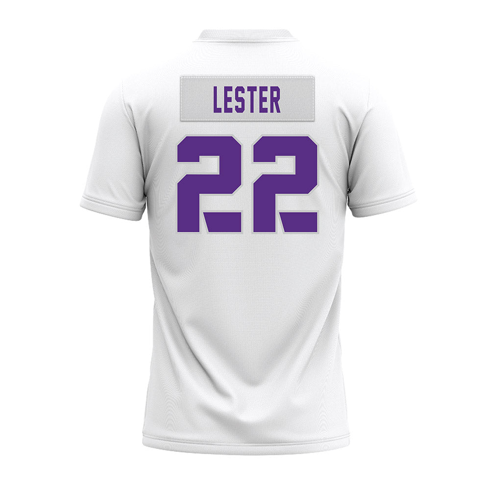 TCU - NCAA Football : Jordan Lester - White Premium Football Jersey-1