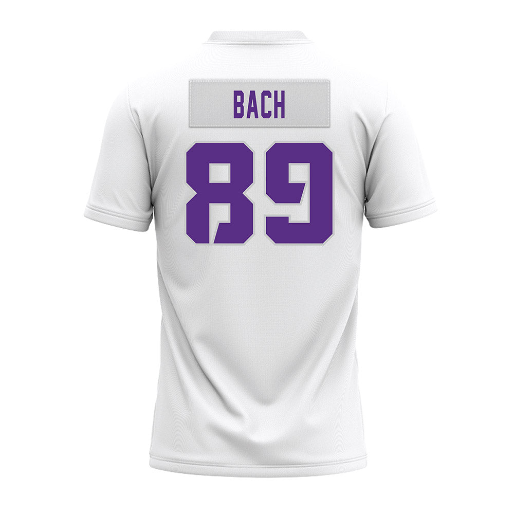 TCU - NCAA Football : Braden Bach - White Premium Football Jersey-1