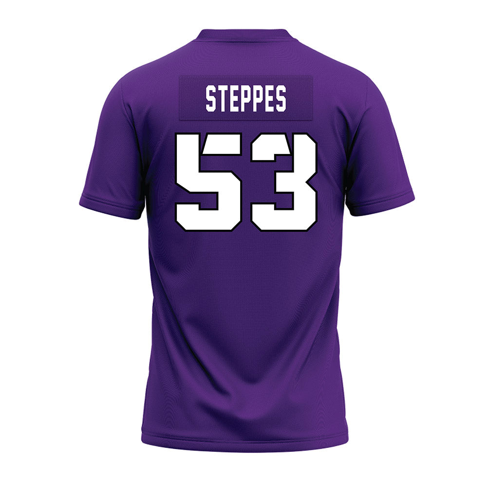 TCU - NCAA Football : Tobias Steppes - Purple Premium Football Jersey-1