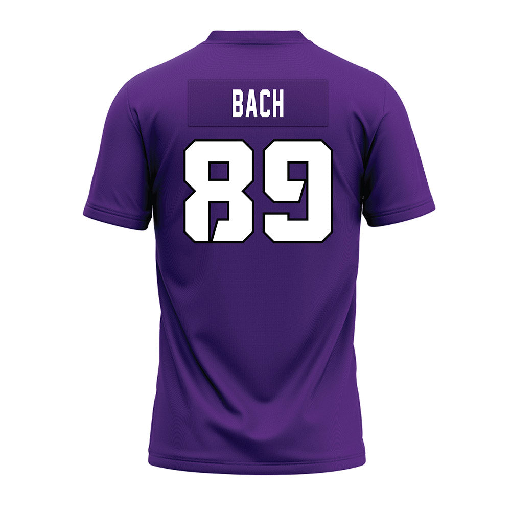 TCU - NCAA Football : Braden Bach - Purple Premium Football Jersey-1
