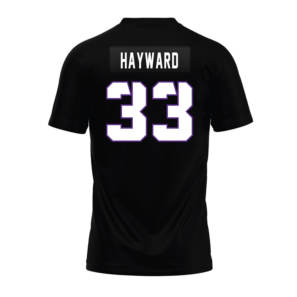 TCU - NCAA Football : Koron Hayward - Black Premium Football Jersey-1