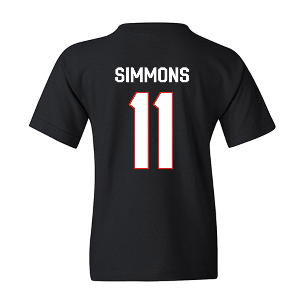 Texas Tech - NCAA Football : Malcolm Simmons - Classic Shersey Youth T-Shirt-1
