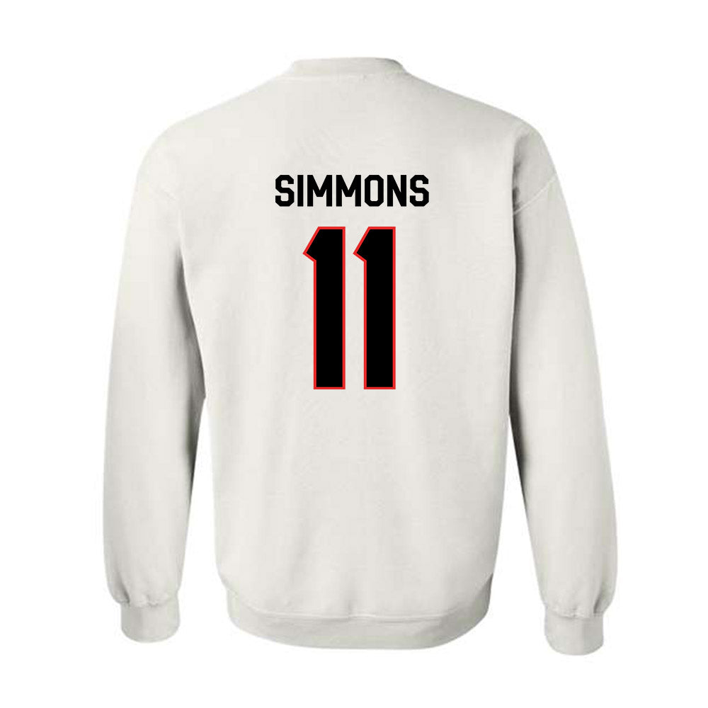 Texas Tech - NCAA Football : Malcolm Simmons - Classic Shersey Crewneck Sweatshirt-1