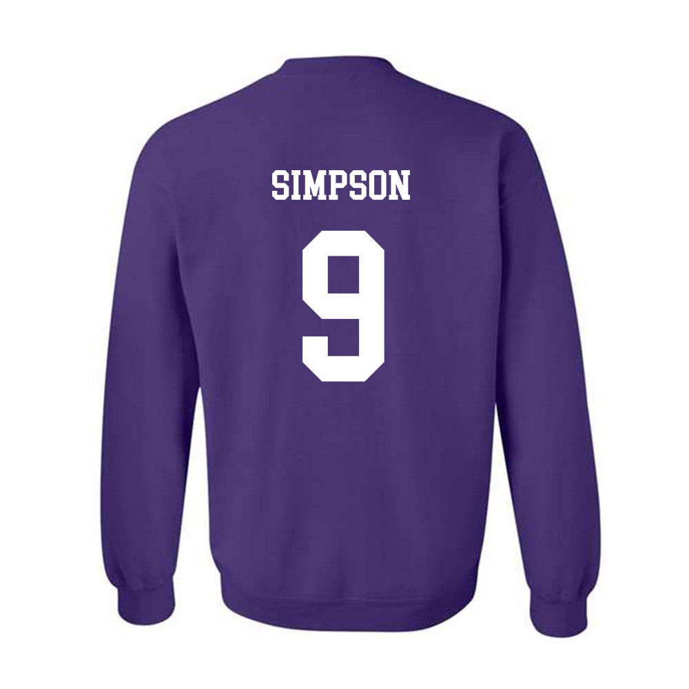 JMU - NCAA Football : Keitrone Simpson - Vintage Dukes Crewneck Sweatshirt-1