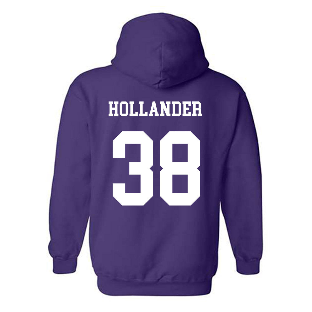 JMU - NCAA Football : Stephen Hollander - Vintage Dukes Hooded Sweatshirt-1